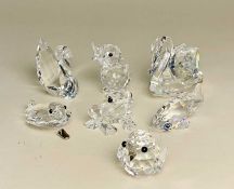 SWAROVSKI SILVER CRYSTAL 'BEAUTIES OF THE LAKE' collection including gold fish 7644 000 002, mini