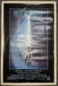 ORIGINAL VINTAGE STAR WARS 'RETURN OF THE JEDI' LIGHTSABRE AMERICAN ONE SHEET, 104 x 69cm