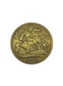 EDWARD VII GOLD HALF SOVEREIGN, 1903, 3.9gms Provenance: private collection Carmarthenshire,