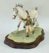 BORDER FINE ARTS FIGURE - 'Show Day at Darroby' model no. EG1 by Elizabeth MacAllister, on wooden