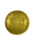 RARE GEORGE II TWO GUINEA GOLD COIN, 1739, Intermediate head, 31mm diameter approx., 16.7gms