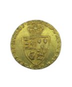 GEORGE III GOLD SPADE GUINEA, 1793, fifth laureate head right, 24mm diameter approx., 8.3gms