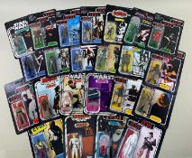 ASSORTED STAR WARS ACTION FIGURES, in re-carded packs (20) Comments: inspection advised, sold as