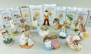 FIFTEEN ROYAL ALBERT 'THE WORLD OF BEATRIX POTTER' FIGURES including Mrs Tittlemouse, Old Mr