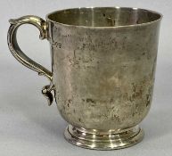 VICTORIAN SILVER CHRISTENING TANKARD - London 1889, Makers William Gibson & John Lawrence Langman,