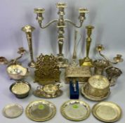 EMBOSSED TULIP VASE - 23cms tall (loaded), miscellaneous items including possibly Indian silver,