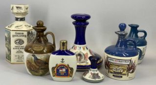 MARITIME RELATED DECANTERS & JUGS - sealed Seton Pottery Lamb's 100cl Navy Rum, Pusser's Ltd 