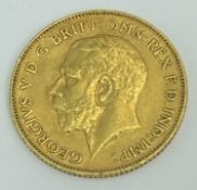 GOLD HALF SOVEREIGN, GEORGE V - dated 1912
