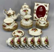 ROYAL ALBERT OLD COUNTRY ROSES TEA & OTHER WARE - approximately 30 pieces