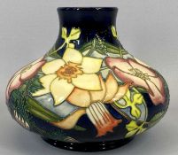 MOORCROFT SQUAT VASE, Commemorative Golden Jubilee 2002, 16cms H, 20cms diameter