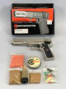 SPORTS MARKETING G.10 AIR PISTOL, boxed with a quantity of pellets, BBs and darts