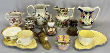 CHINA ASSORTMENT - to include a Wedgwood Double Gourd vase, 13cms H, Jersey pottery, Royal Doulton