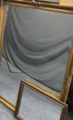 LARGE BEVELLED GLASS GILT FRAMED MIRROR - 103 x 135cms and a small wall mirror