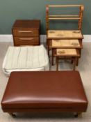 FURNITURE ASSORTMENT - to include G Plan narrow three drawer chest, 52cms H, 51cms W, 46cms D, a