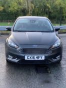 FORD FOCUS TITANIUM 5 DOOR HATCHBACK CAR - registration number CX16 HFY, petrol, 999cc, grey,
