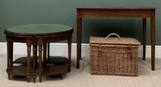 FURNITURE ASSORTMENT (3) - reproduction circular nest of five coffee tables, 48cms H, 74cms