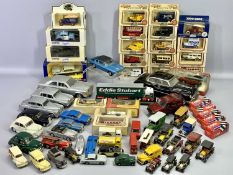 DIECAST VEHICLE ASSORTMENT - Dinky Rolls Royce Phantom 152, black vinyl roof Ford Capri, a