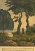 NATHANIEL CURRIER antique tinted print from a painting by Sir David Wilkie RA circa 1831 titled 'The