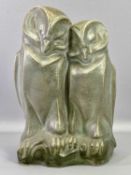 LANGLEY MODEL OF A PAIR OF LOVEBIRDS - 24cms tall