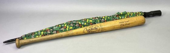 'LOUISVILLE SLUGGER' BASEBALL BAT - 76cms L, and a Mickey Mouse umbrella