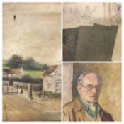 WILLIAM HIGHFIELD circa 1900, oil on canvas - Heeley Toll Bar, Sheffield, signed, 46 x 61cms, a 20th