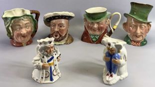 BESWICK CHARACTER JUGS (4) - Micawber. Model 310, Tony Weller Model 281, Sairey Gamp Model 371,