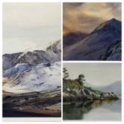 ROB PIERCY limited edition prints (3), titled - 'Rocks at Borth y Gest' (89/500), 39.5 x 56cms, '