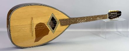 MUSICAL INSTRUMENT - Irish Bouzouki, overall L 100cms, L of back 53cms