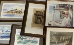 LEONARD BREWER framed etching titled 'The Upper gate Conwy' dated 1919, 38 x 23cms, ALLAN ROWE