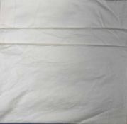 FLORAL DAMASK LINEN BEDSPREAD - approximately 310 x 260cms