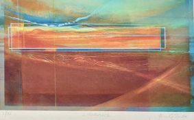JOHN ROWLANDS coloured limited edition (1/58) abstract print - 'Litoralis', signed in full, 33 x
