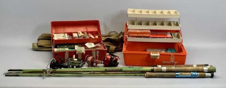 FISHING TACKLE - mixed collection of fishing tackle including an Edgar Sealey Octopus fishing rod