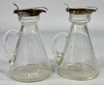 WHISKY NOGGINS, A PAIR - Birmingham 1912, Maker S Blanckensee & Son Ltd, 11cm heights