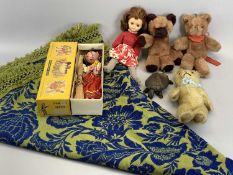 A PELHAM STANDARD PUPPET IN BOX, Gypsy Girl, a German mechanical cast iron counter bell in the