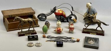 REPRODUCTION POCKET WATCHES 'THE GLORY OF STEAM' (3), a similar pair of cufflinks, five decorative