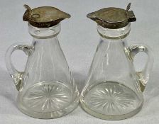 WHISKY NOGGINS, A PAIR - London 1912, Maker Goldsmiths & Silversmiths Company Ltd, 11cm heights