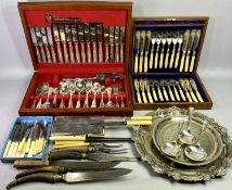 ARTHUR PRICE OF ENGLAND CANTEEN OF EPNS A1 KINGS PATTERN CUTLERY, approx 75 pieces, an EPNS circular