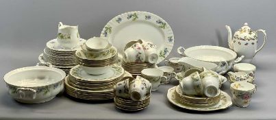 A RICHMOND OWN CHINA BLUE POPPY PATTERN DINNER SERVICE - 24 pieces including two tureens and a sauce