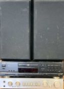 STEREO EQUIPMENT - a Luxman stereo integrated amplifier L-113A, Aiwa compact disc player XC-750