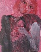 JACQUELINE ALKEMA mixed media - 'Kareoki 1', 47 x 39cmsComments: mounted, glazed and framed in