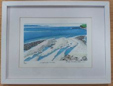 HEATHER TREHARNE JONES limited edition (5/200) print - 'Donats Bay Summer', 33 x 43cmsComments: