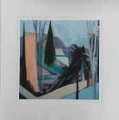 MAGGIE JAMES limited edition (4/100) print - 'House and Trees', 60 x 59cmsComments: mounted,