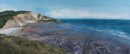 FRANCINE DAVIES limited edition print - 'Southerndown in Autumn', signed, 57 x 96cmsComments: