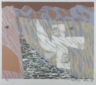 MARTYN JONES limited edition (7/11) lithograph - abstract, signed and dated '90, 39 x 49cmsComments: