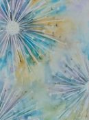 SUE TRUSLER watercolour - 'Dandelion Haze', 72 x 53cmsComments: framed