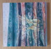 LARA DAVIES oil on board - 'How the Light Gets In', 25 x 25cms