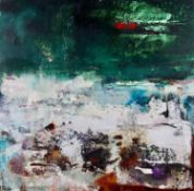 PETER KETTLE mixed media on canvas - 'Ogmore by Sea Estuary 2', 64 x 85cmsComments: framed