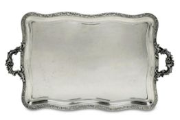 Tablett. Silber.