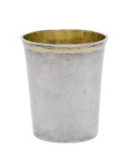 Becher. Silber, innen vergoldet.
