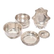 Sechs Schälchen. Deutschland, Ungarn, einmal Tiffany & Co. | Silber.